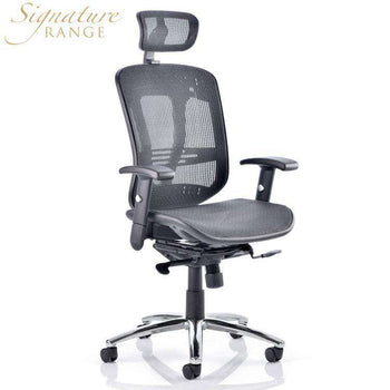 Dynamic Mirage II Executive Mesh Office Chair with Headrest
